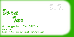 dora tar business card